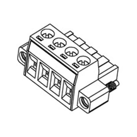 Molex Pluggable Terminal Blocks 5.0Mm Euro Plug Ra M Plug Ra Me Blk 4Ckt 395240004